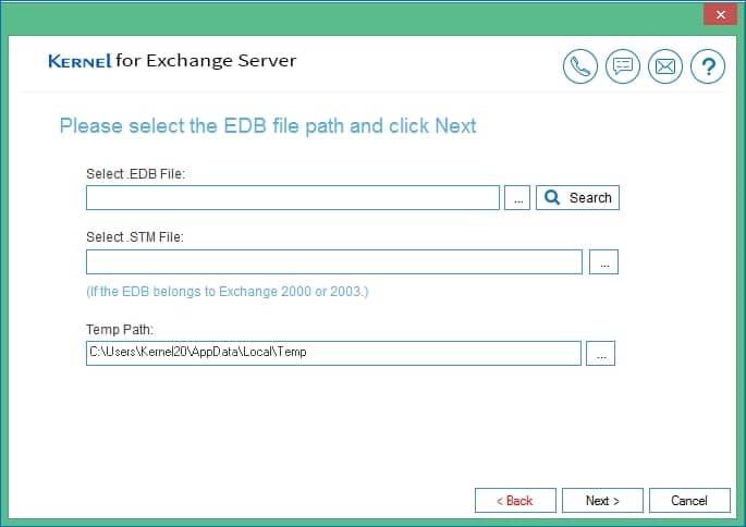 select the folder